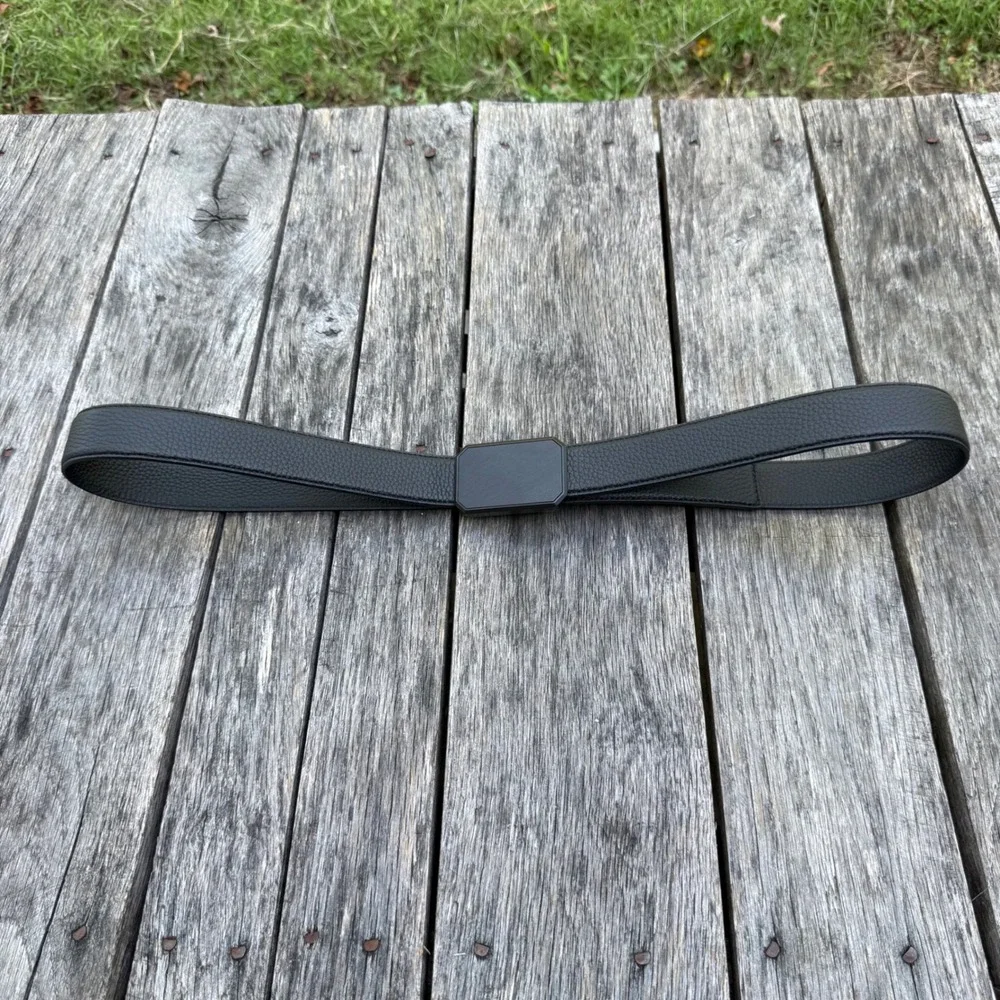 Groove Life Groove Belt Black Full Grain Leather Magnetic Buckle Mens Tactical